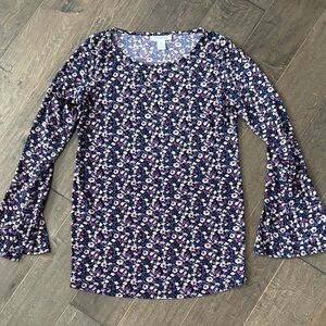 Motherhood Multicolor Floral Long Sleeve Top